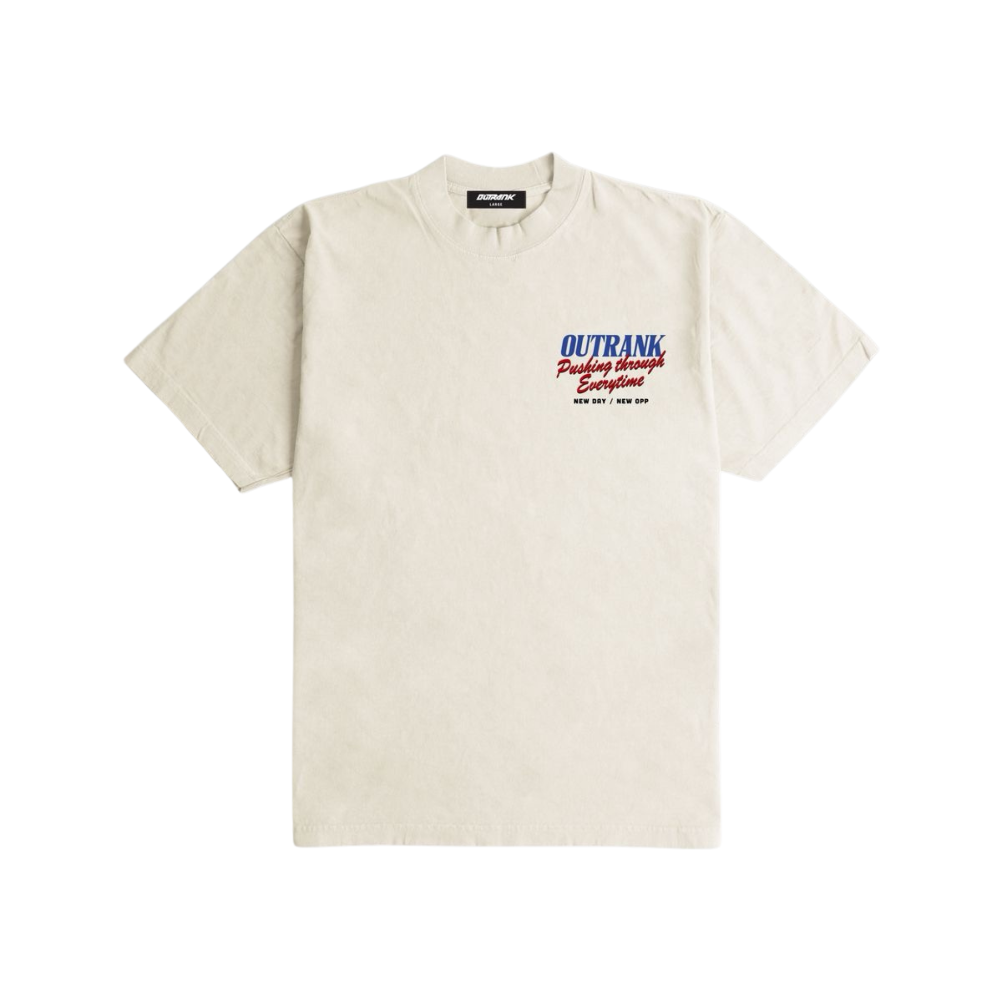 Outrank "Against All Odds" Heavyweight T-shirt (Cream) - Outrank