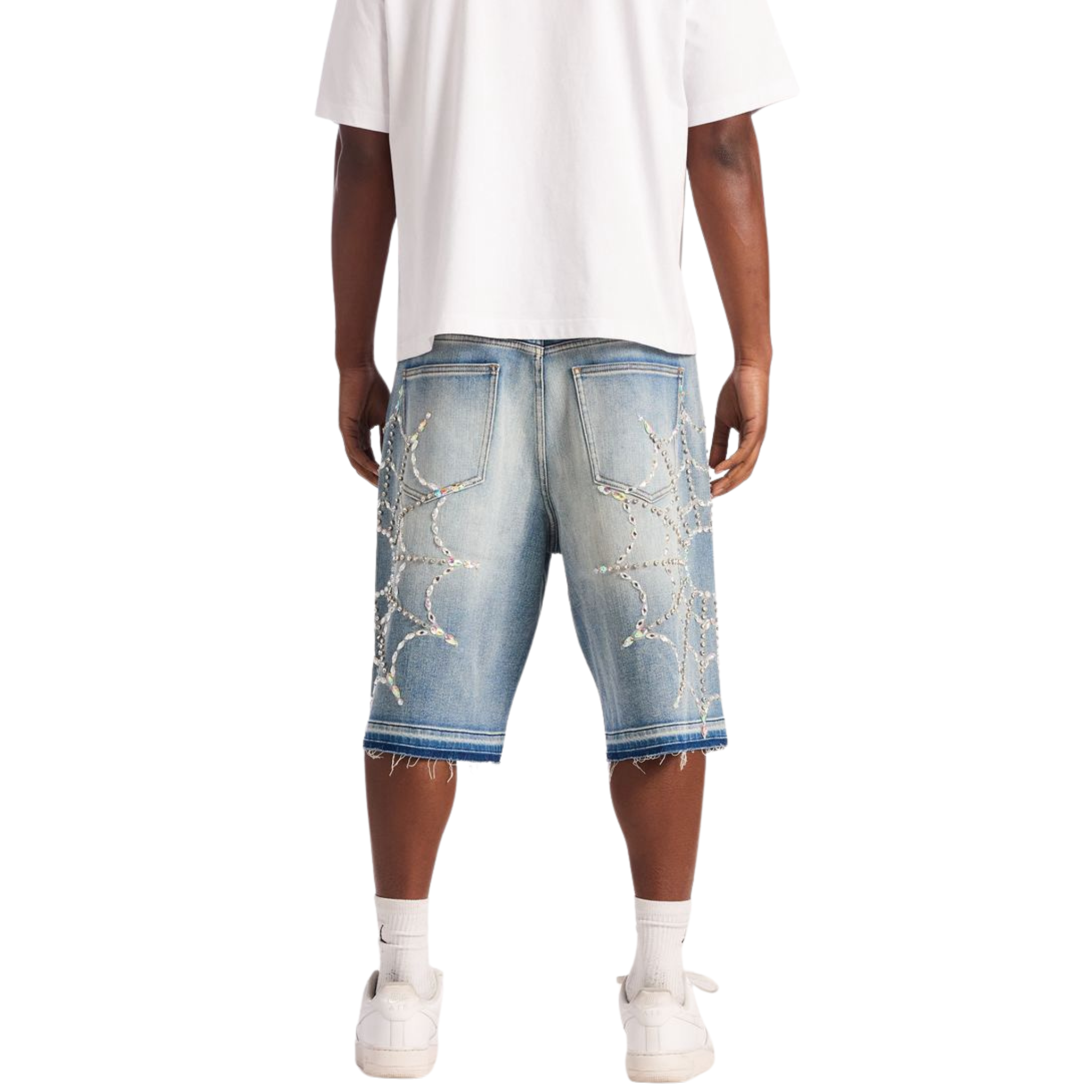 Embellish "Crystal Web" Short (Blue)
