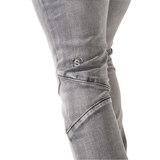 Serenede "Noctis" Stacked Jeans (Grey) - Serenede