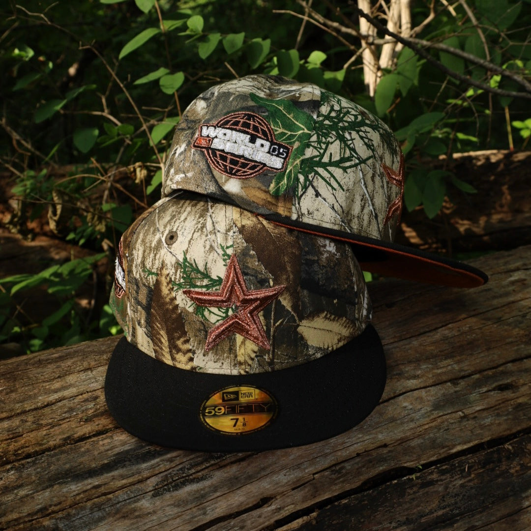 New Era Houston Astros 2005 World Series Side Patch Rust UV 59Fifty Fitted (Realtree Camo/Black)