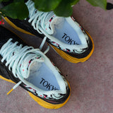 Mens Saucony ProGrid Omni 9 (Black Fleur) - Saucony