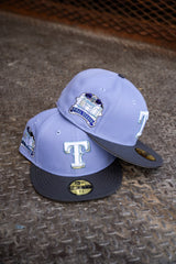 New Era Texas Rangers Final Season Grey UV (Lavender/Graphite) 59Fifty Fitted - New Era