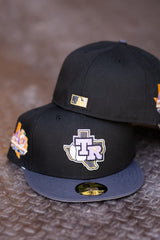 New Era Texas Rangers 40th Anniversary Grey UV (Black/Graphite) 59Fifty Fitted - New Era