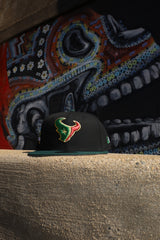 New Era Houston Texans Side Patch Grey UV 59Fifty Fitted (Black/Green) - ST New Era