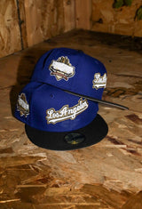 New Era Los Angeles Dodgers 40th Anniversary Side Patch Fitted (Royal/Black)