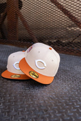 Cincinnati Reds 2003 Inaugural Season Grey UV (Mango Mocha/Orange) 59Fifty Fitted - New Era