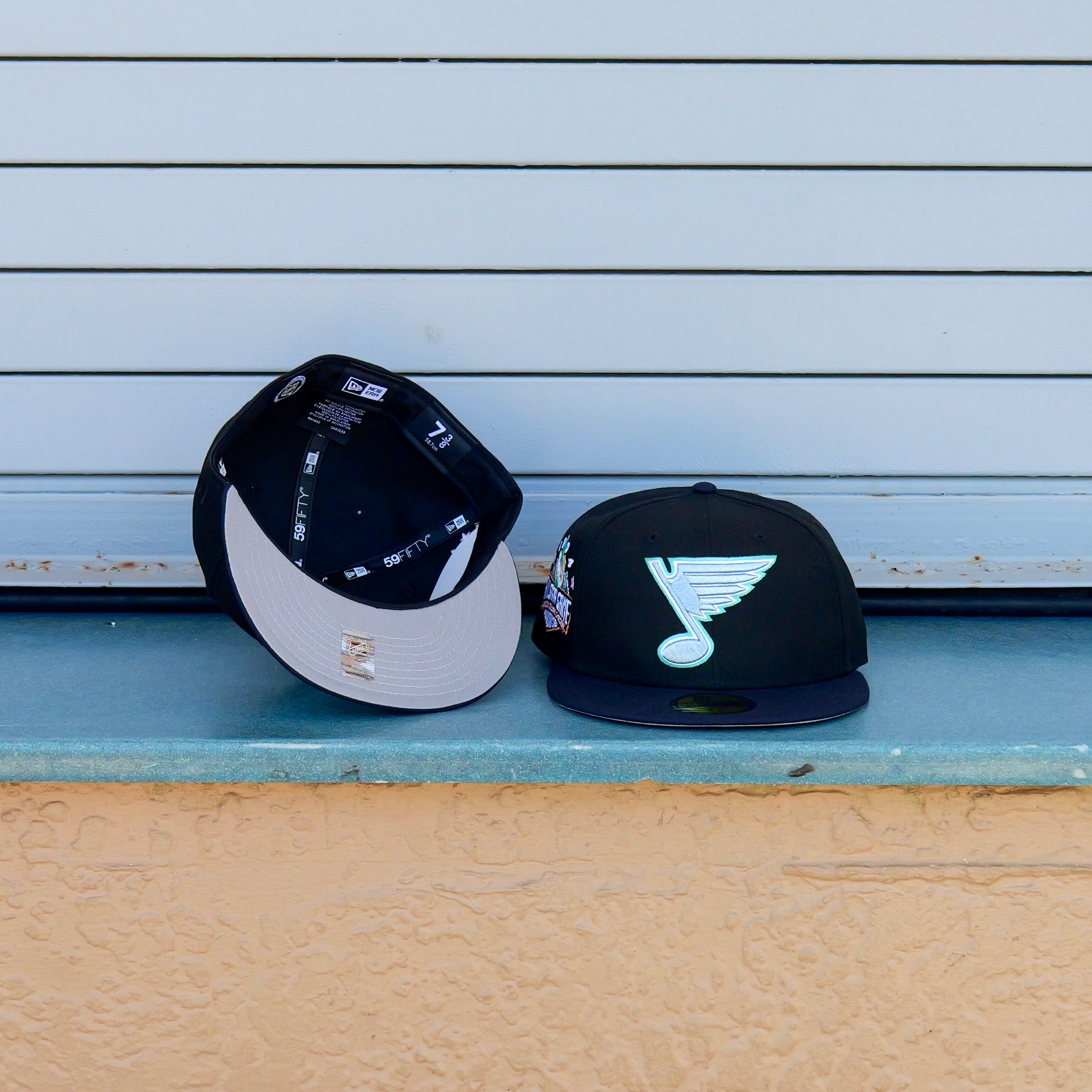 New Era St. Louis Blues 1994 All-Star Game Side Patch Fitted (Black/Navy) - New Era