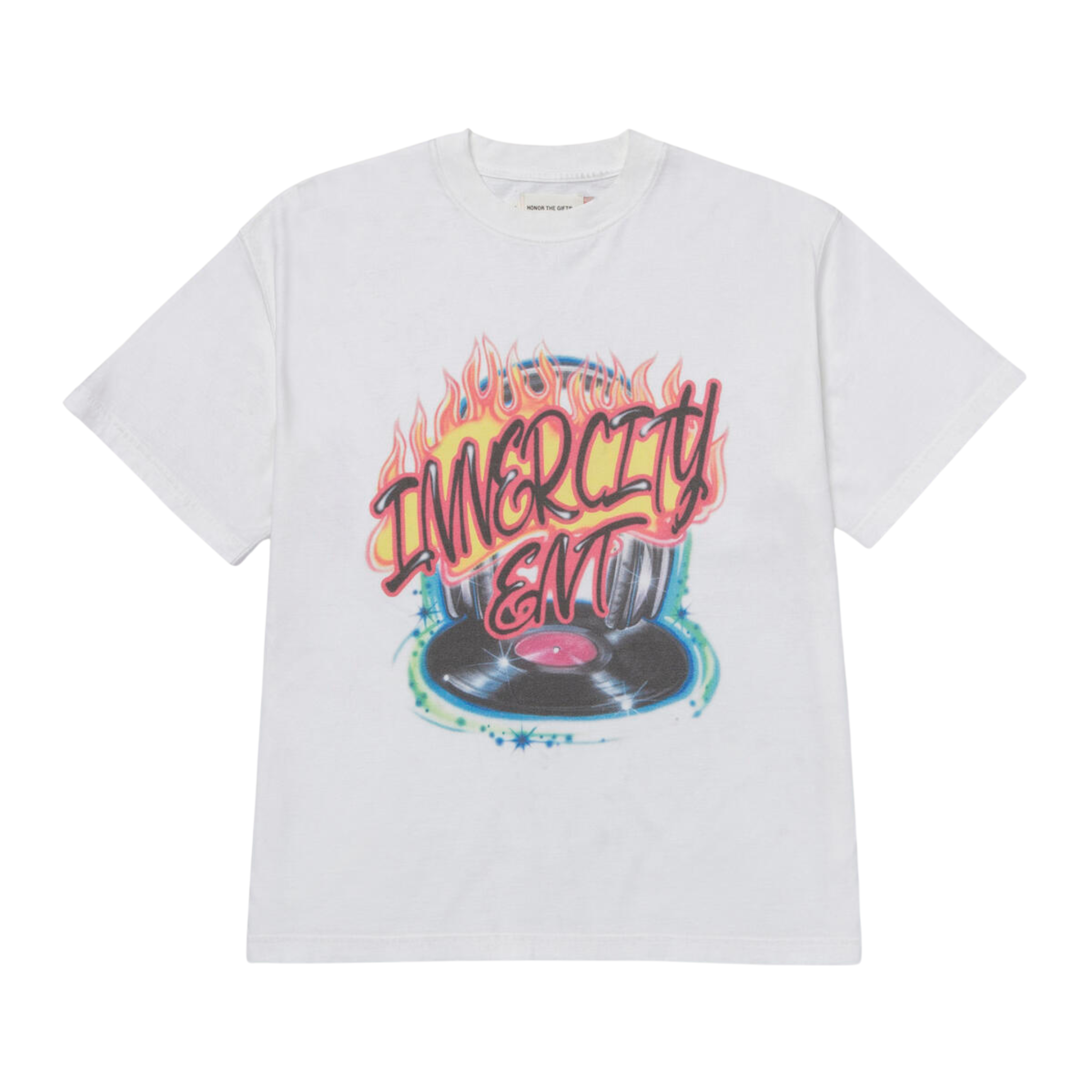 Honor The Gift Vinyl Airbrush T-Shirt (White) - Honor The Gift