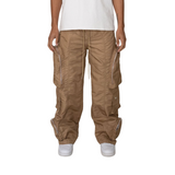 EPTM Baggy Moon Zip Cargo Pants (Khaki) - EPTM