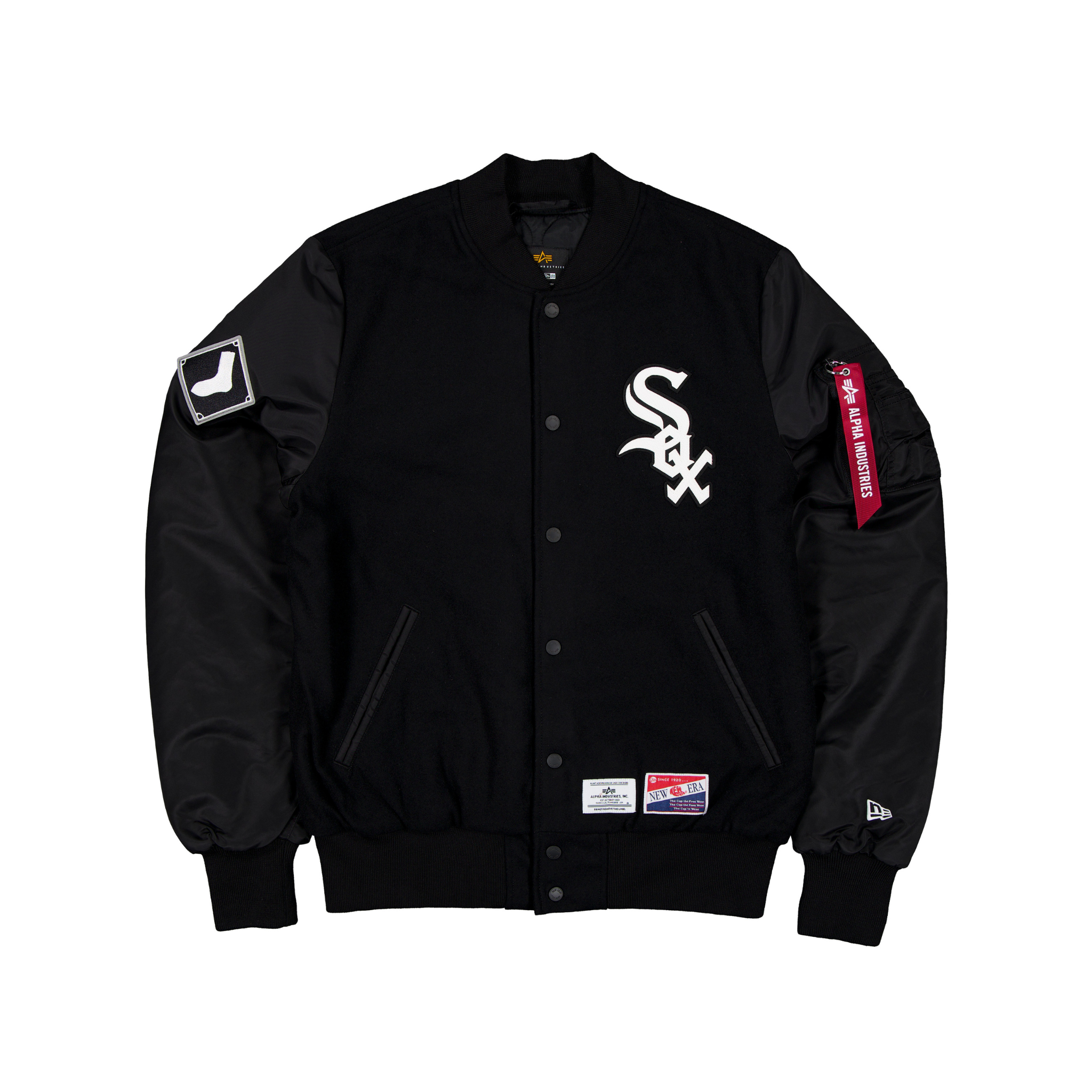 New Era x Alpha Industries Chicago White Sox L-2B Bomber Jacket - New Era