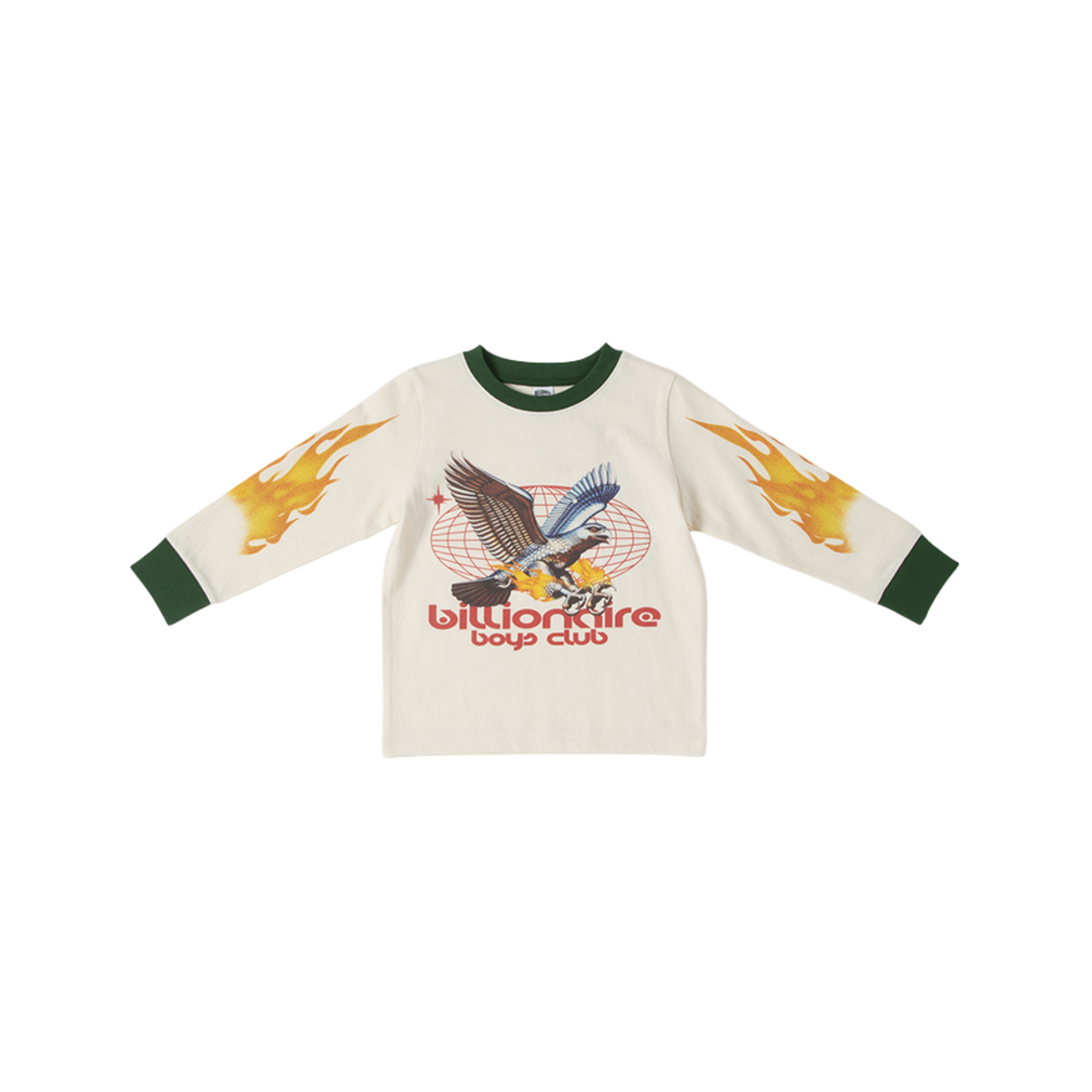 Kids Billionaire Boys Club BB Flame L/S Knit (Whisper White) - Billionaire Boys Club