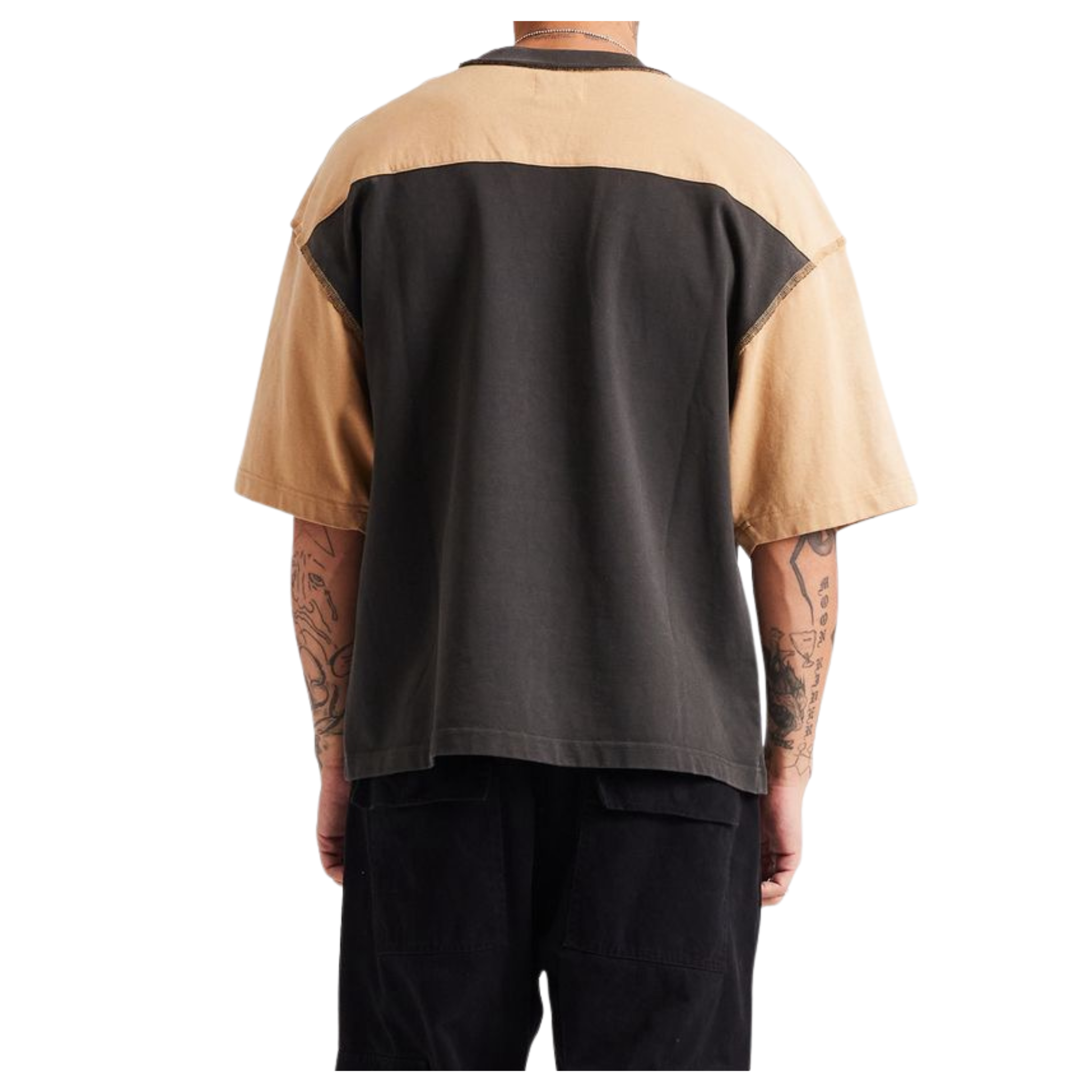 DSM "Eagle" Yoke Tee-Tan/Vintage Black