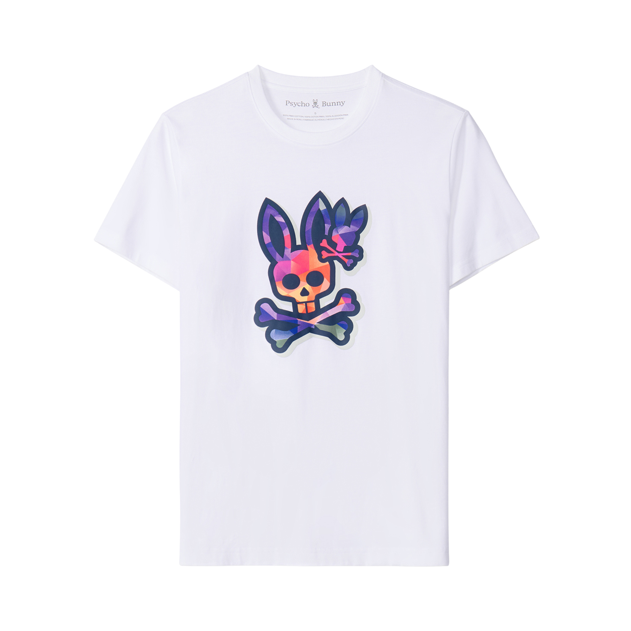 Psycho Bunny Randolph Graphic Tee (White) - Psycho Bunny