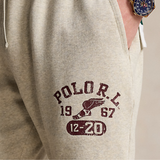 Polo Ralph Lauren 6-Inch Logo Fleece Short (Vintage Heather Grey) - Polo Ralph Lauren