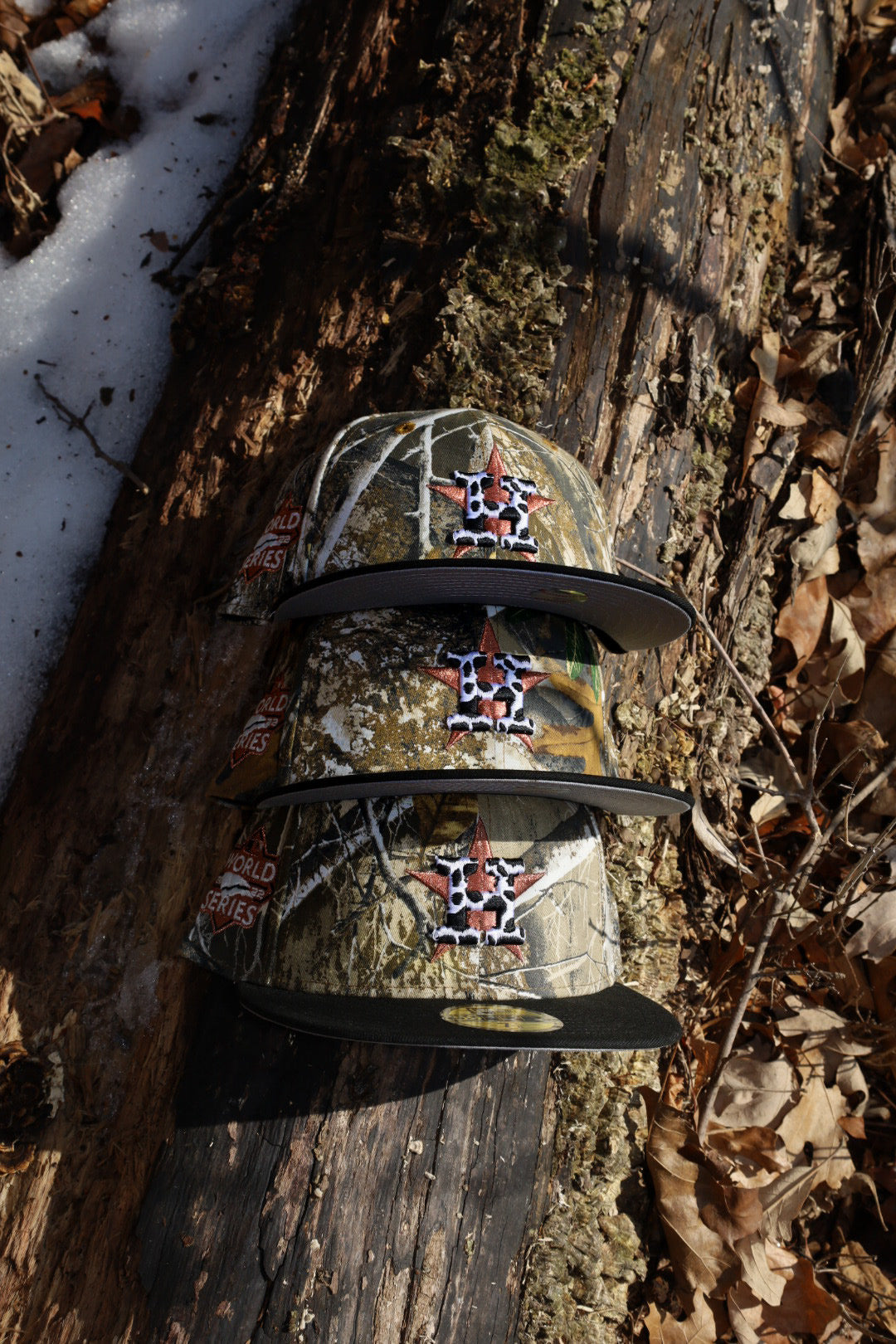 New Era Houston Astros 2022 World Series Side Patch Fitted (Real Tree Camo/Black) - New Era