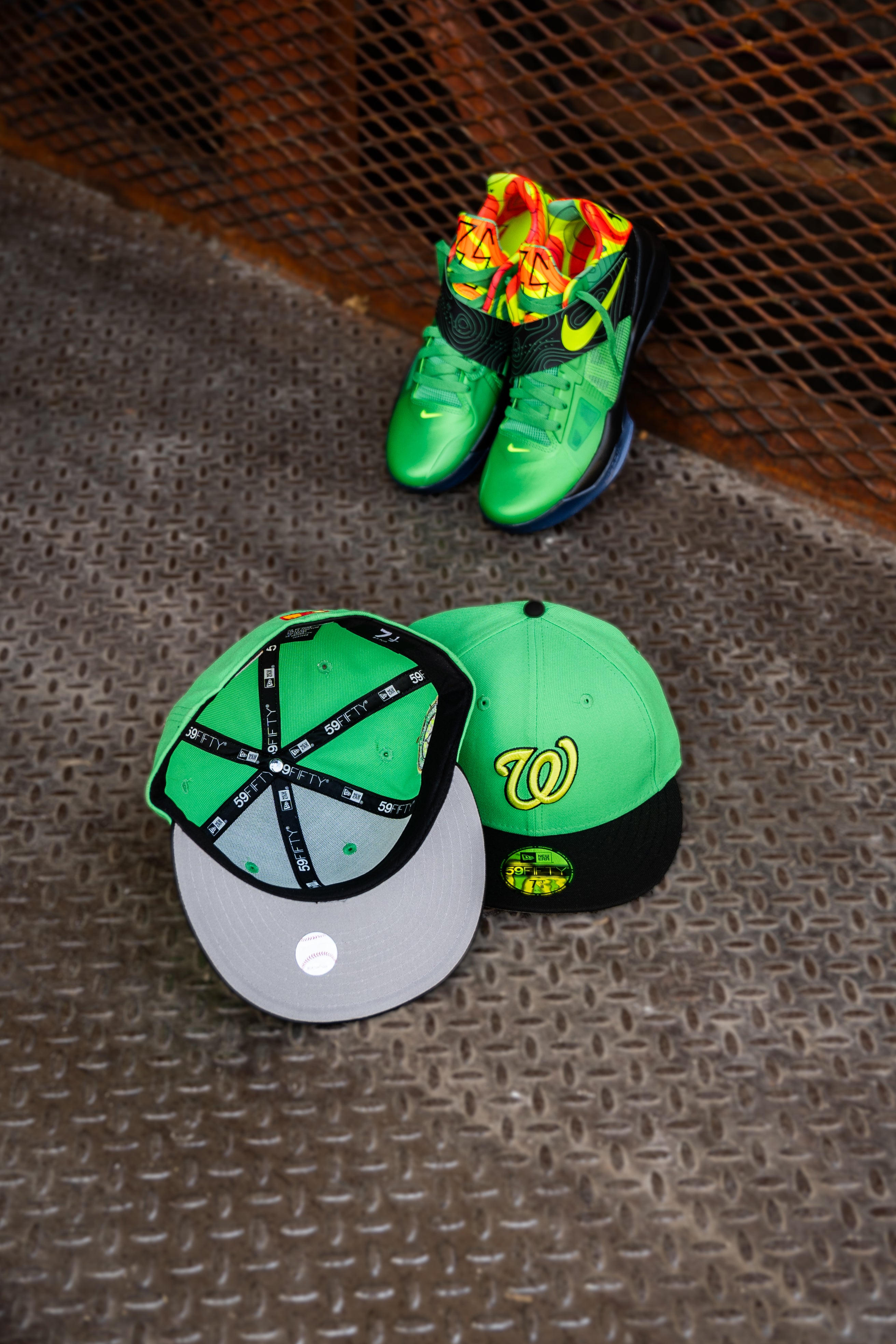 New Era Washington Nationals Stadium Side Patch Grey UV (Weatherman) 59Fifty Fitted - New Era