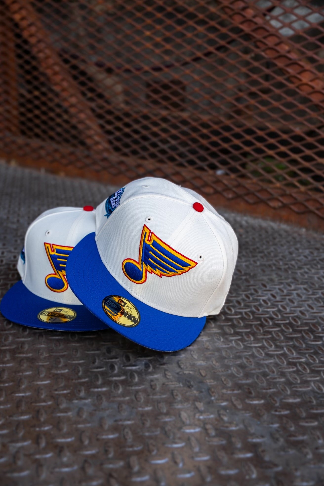 New Era St. Louis Blues All-Star Game Grey UV (Off White/Royal) 59Fifty Fitted - New Era
