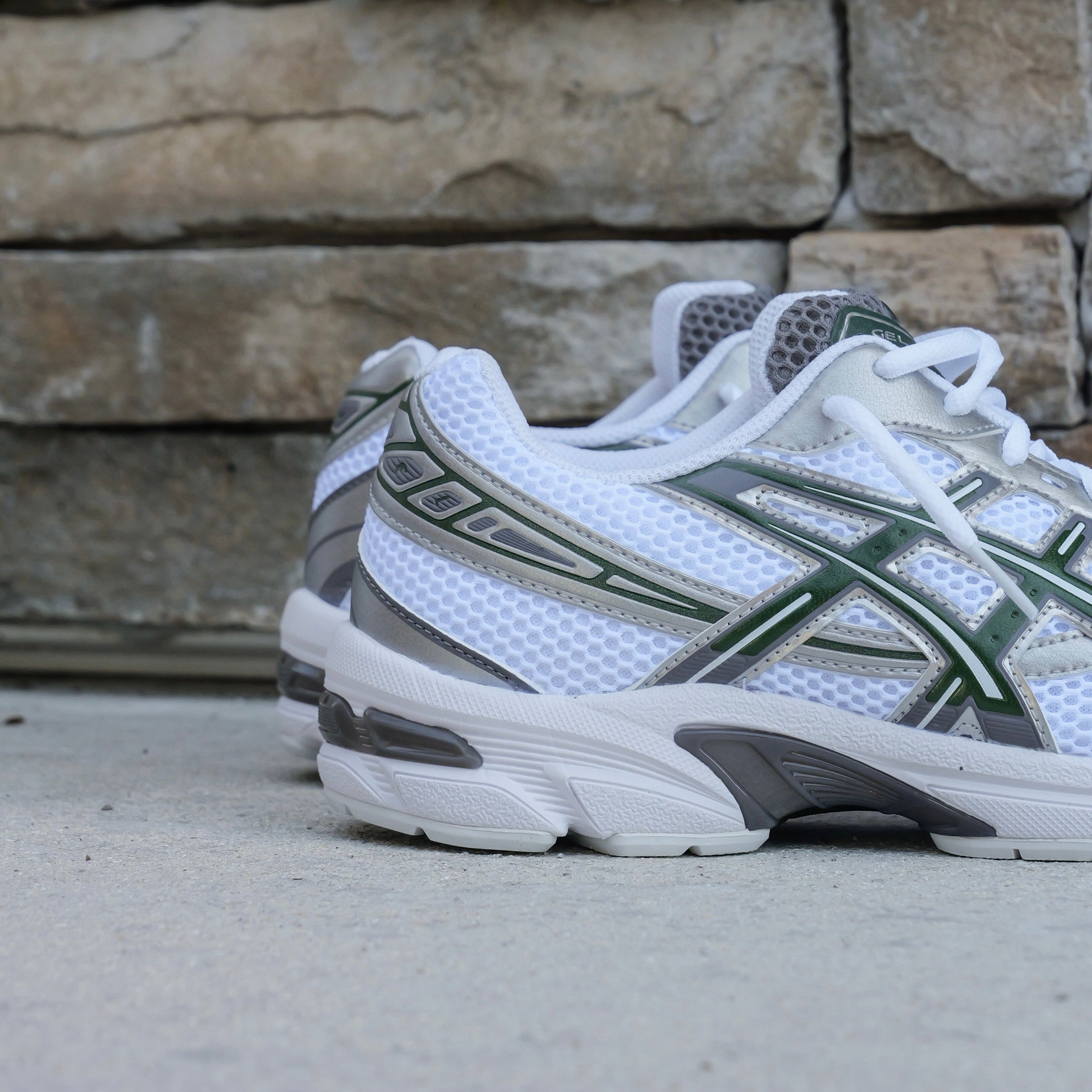 Mens Asics Gel-1130 (White/Forest Night)