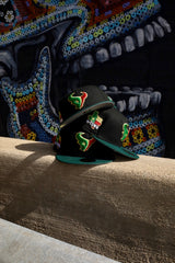 New Era Houston Texans Side Patch Grey UV 59Fifty Fitted (Black/Green) - ST New Era
