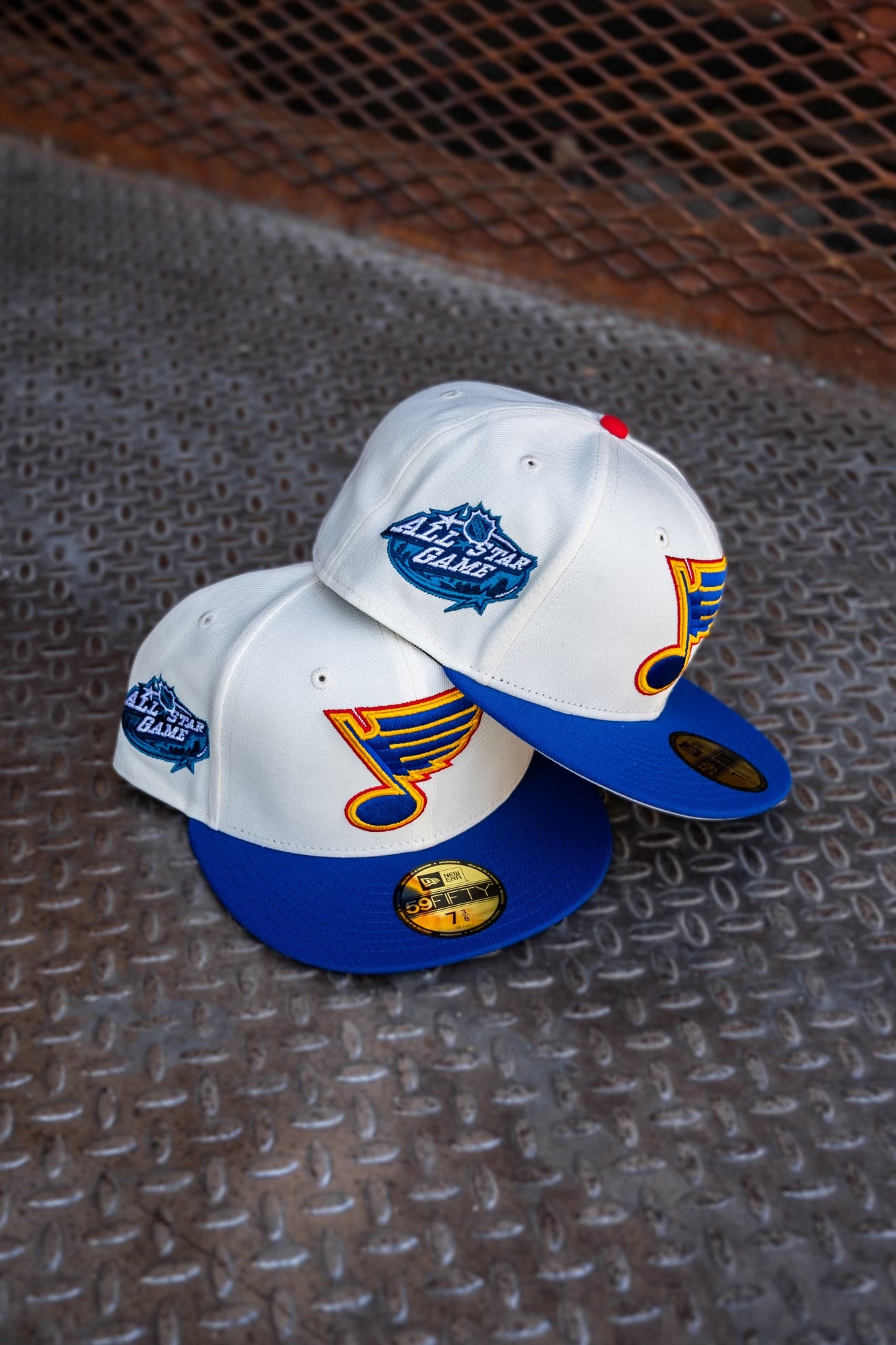 New Era St. Louis Blues All-Star Game Grey UV (Off White/Royal) 59Fifty Fitted - New Era