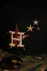 New Era Houston Astros 2017 World Series Side Patch 59Fifty Fitted (Black/Real Tree Camo) - New Era
