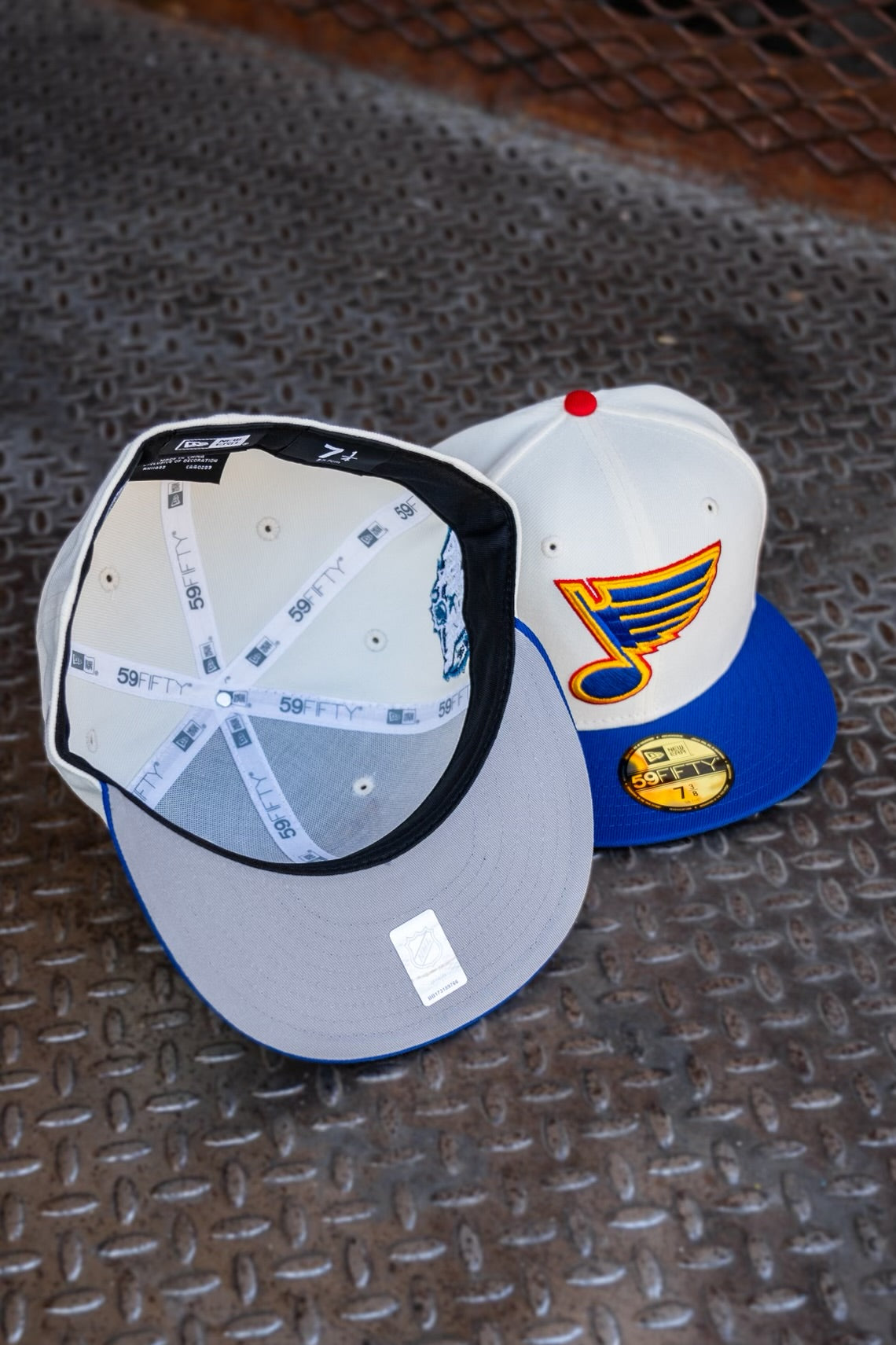 New Era St. Louis Blues All-Star Game Grey UV (Off White/Royal) 59Fifty Fitted - New Era