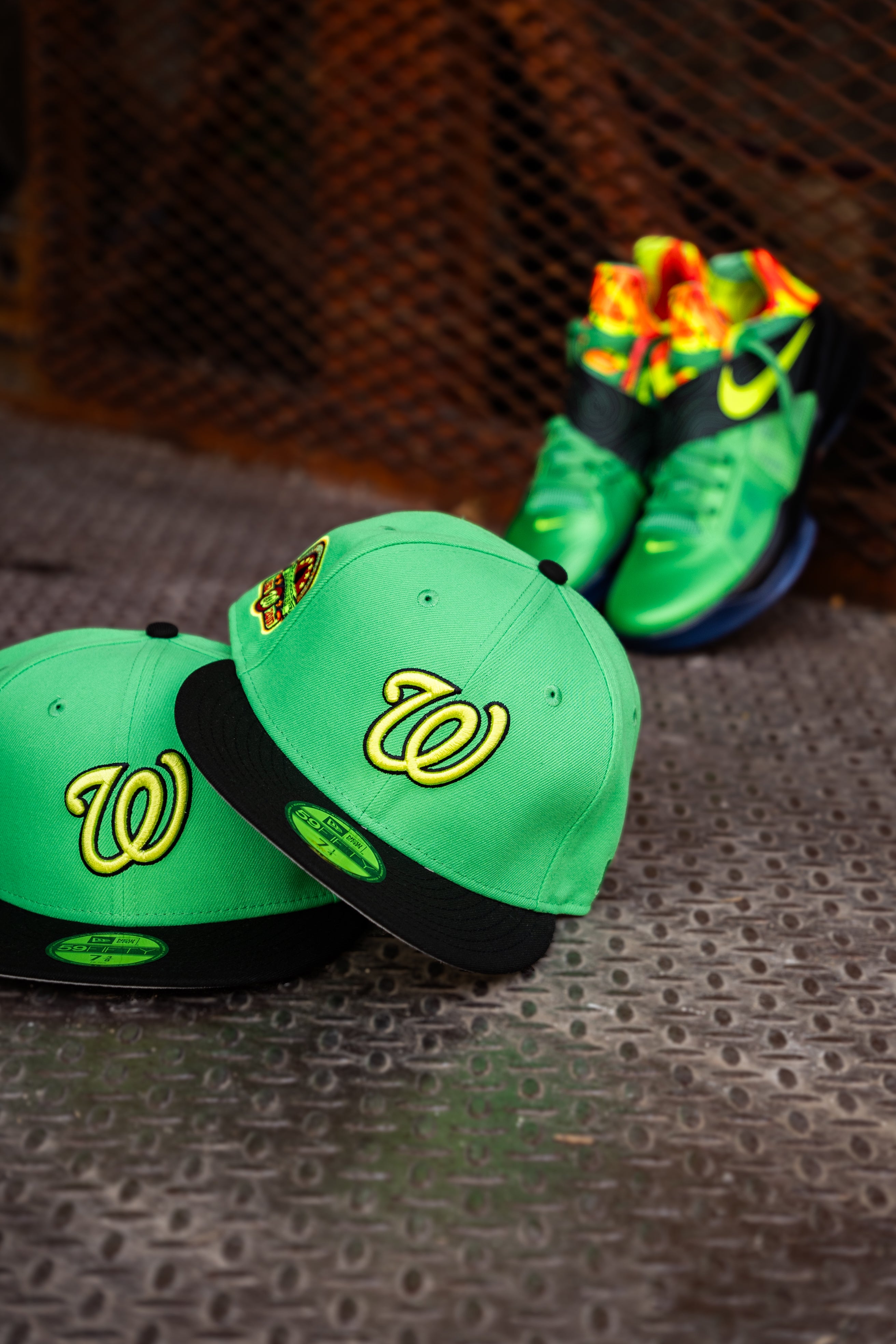 New Era Washington Nationals Stadium Side Patch Grey UV (Weatherman) 59Fifty Fitted - New Era