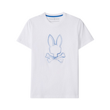 Psycho Bunny Vincent Graphic Tee (White/Blue) - Psycho Bunny