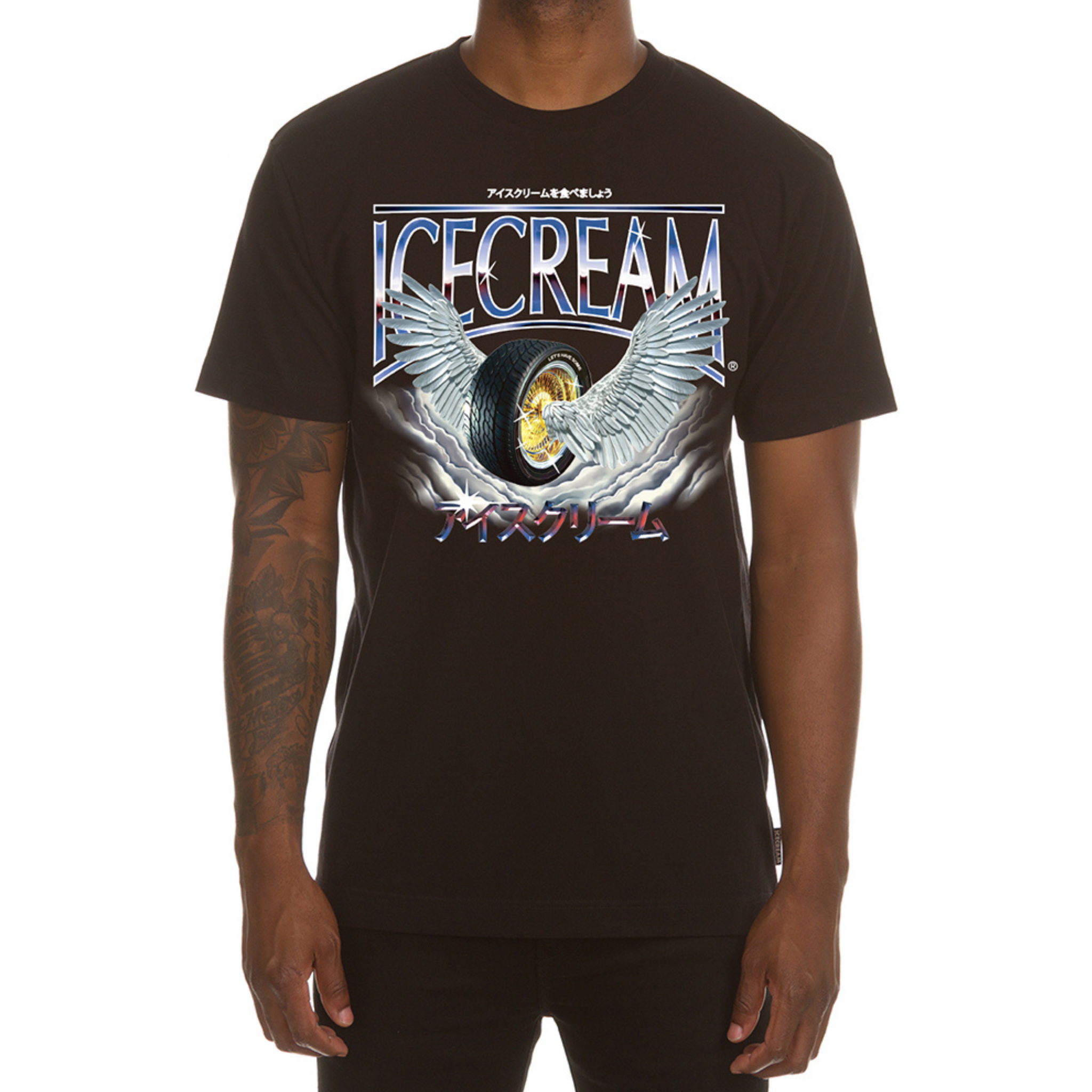 Icecream Heaven SS Tee (Black) - Ice Cream