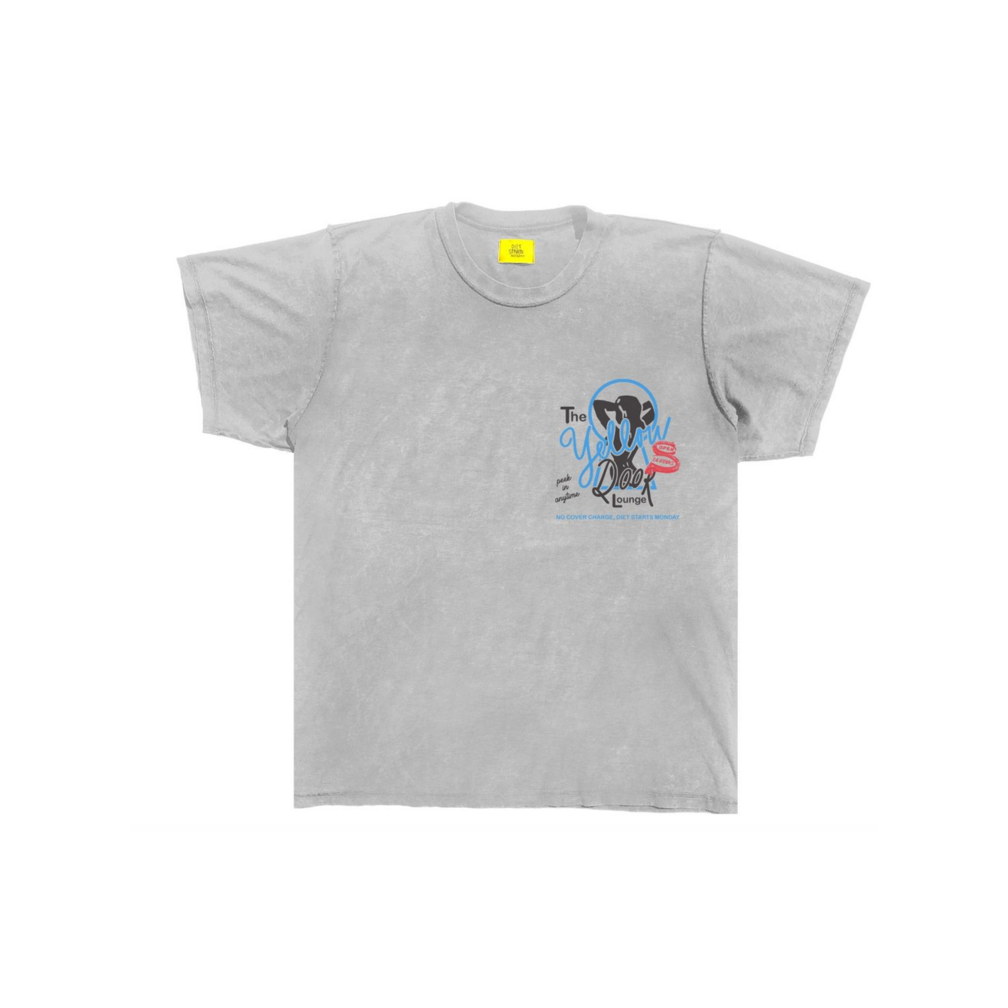 Diet Starts Monday Yellow Door Tee (Heather Grey) - Diet Starts Monday