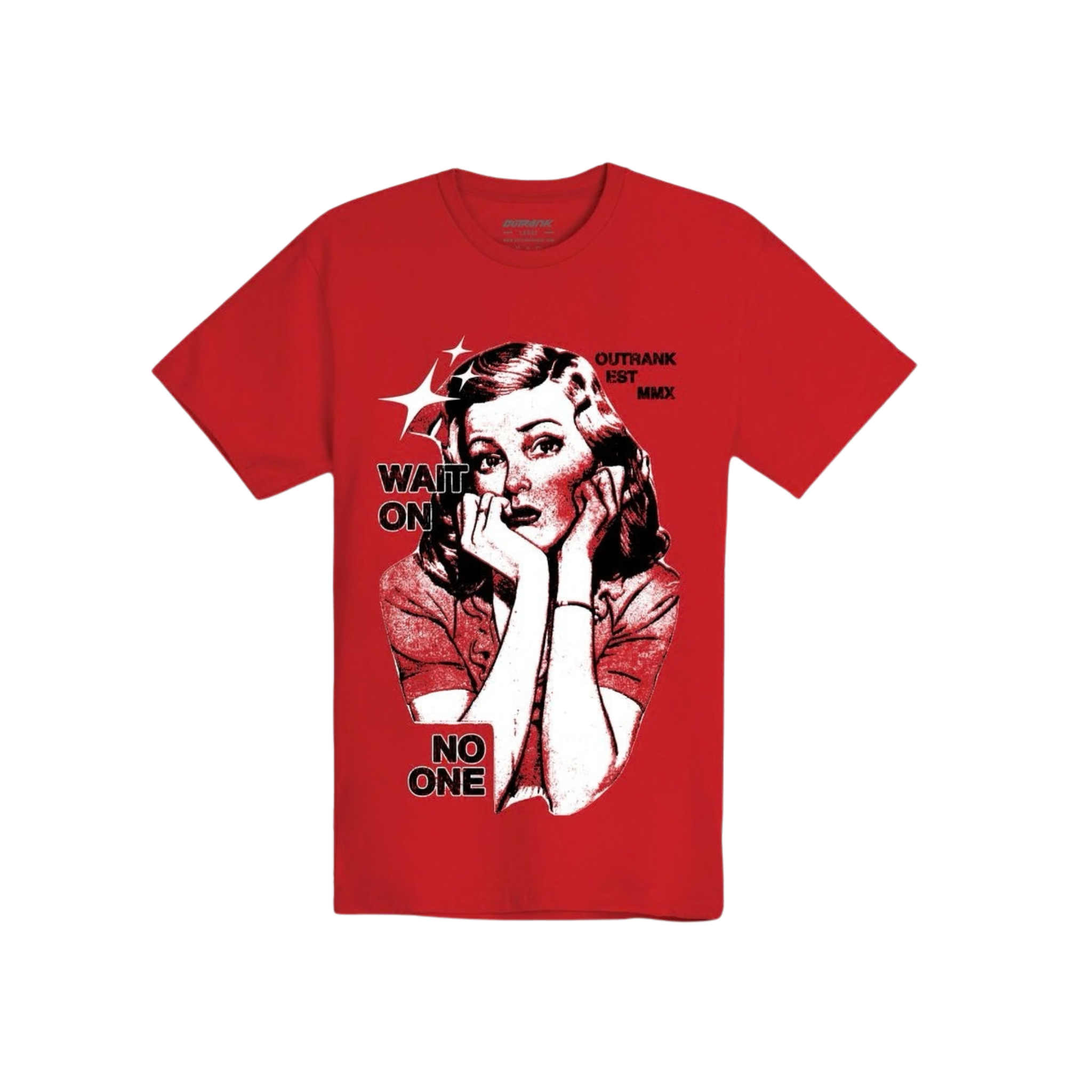 Outrank "Wait On" T-shirt (Red) - Outrank
