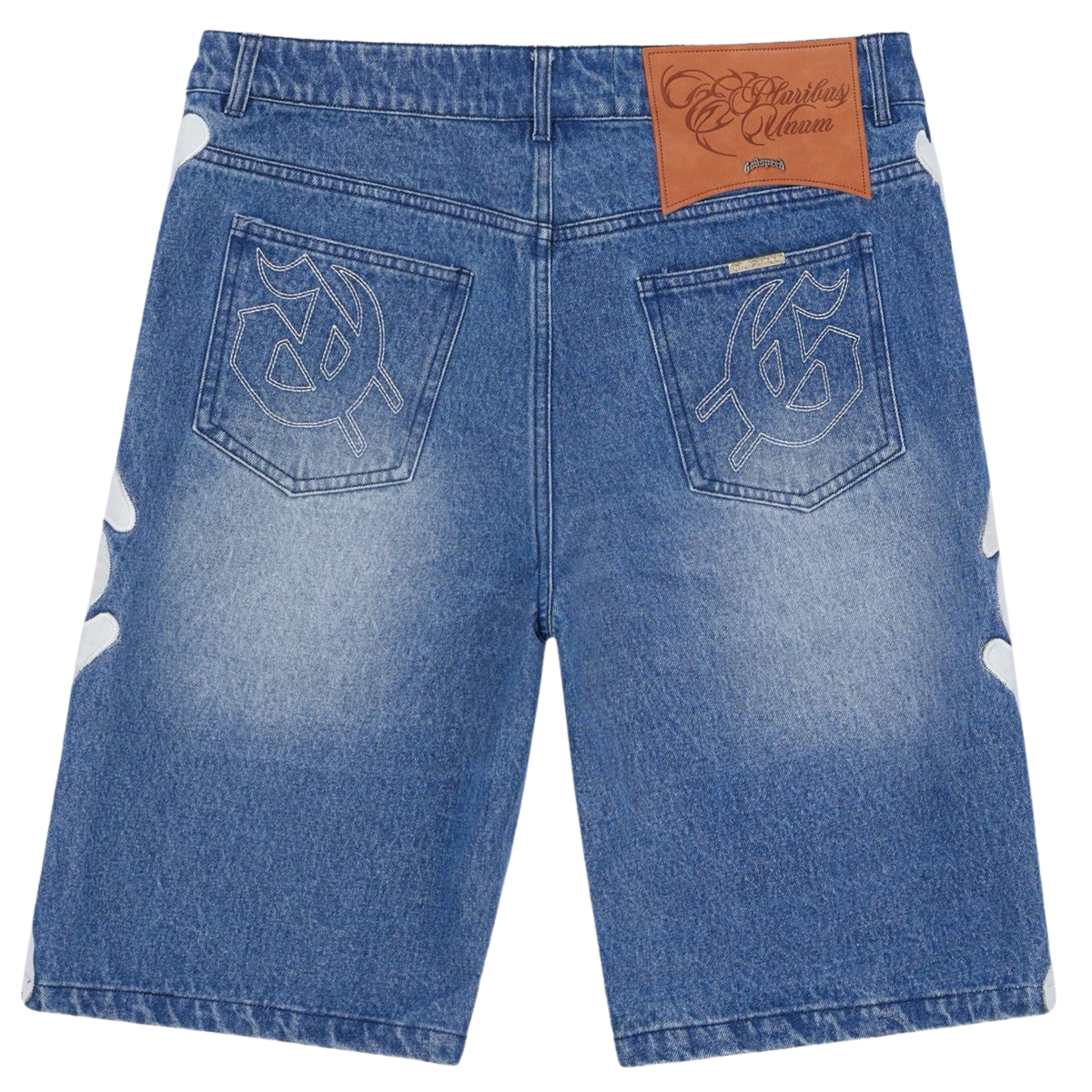 Godspeed "Fémur" Denim Shorts (Blue) - Godspeed