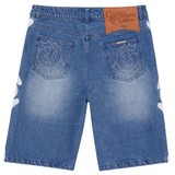 Godspeed "Fémur" Denim Shorts (Blue) - Godspeed