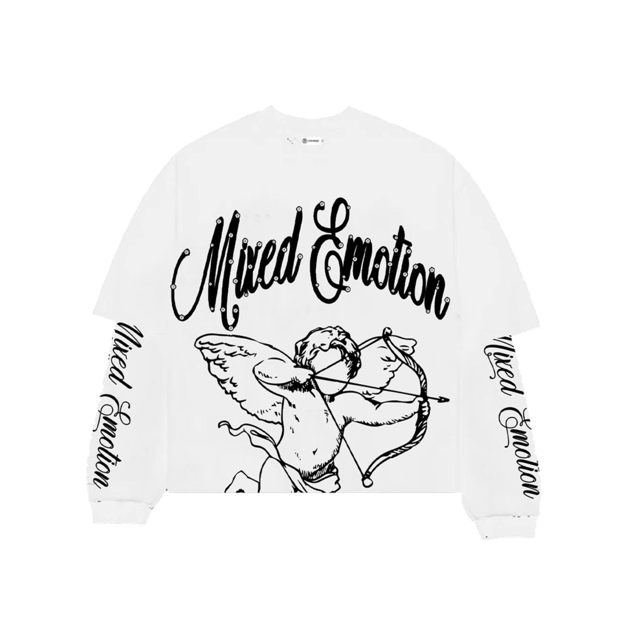 Mixed Emotion 'Blur' Long Sleeve (White) - Mixed Emotion