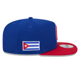 Cuba 2026 World Baseball Classic 9FIFTY A-Frame Snapback- Royal/Red