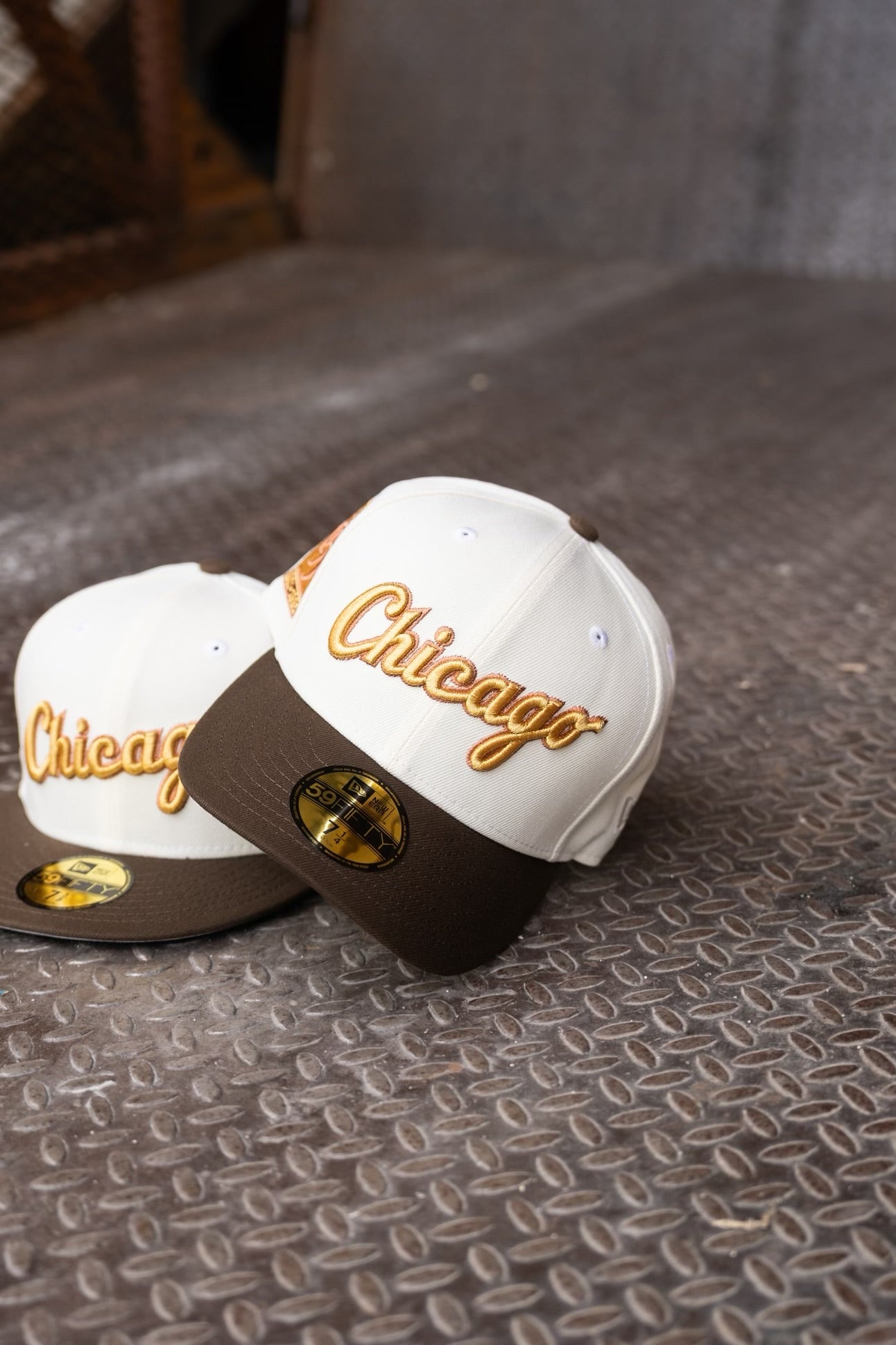 New Era Chicago White Sox 95th Anniversary Grey UV (Off White/Walnut) 59Fifty Fitted - New Era