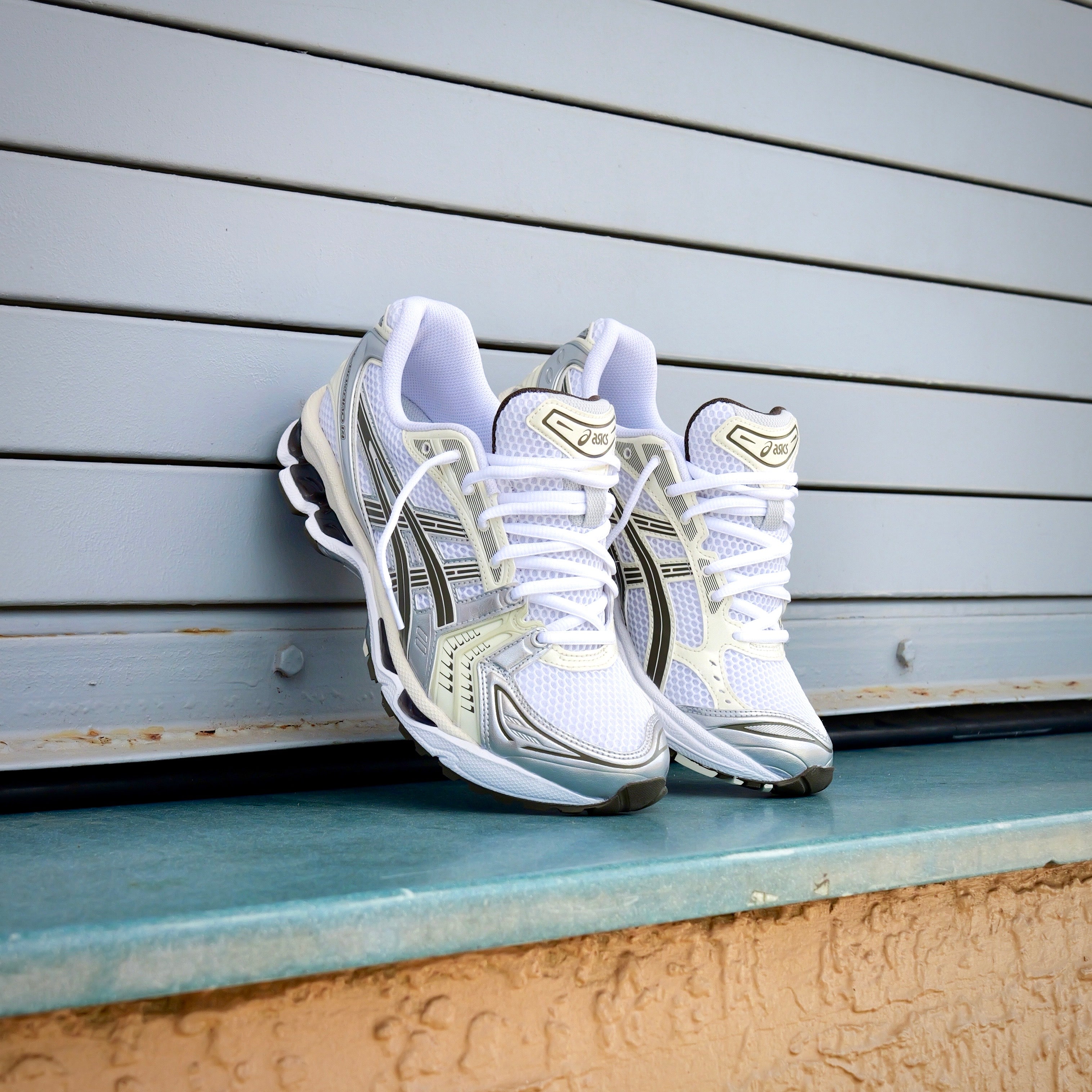 Mens Asics Gel-Kayano 14 (White/Ivory) - Asics