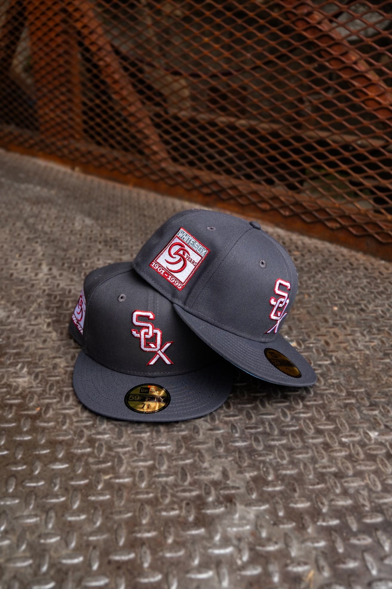 New Era Chicago White Sox 95 Years Sky UV (Graphite) 59Fifty Fitted - New Era