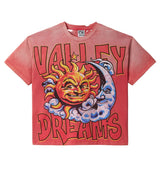 Vale Forever Thrashed "Red Sun" T-shirt Washed Red
