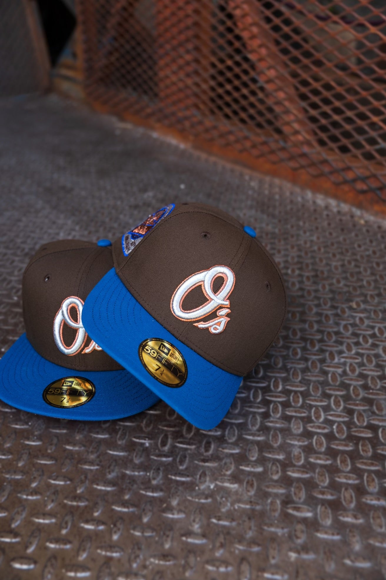 New Era Baltimore Orioles 30th Anniversary Pink UV (Mocha/Seashore Blue) 59Fifty Fitted - New Era