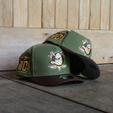 New Era Anaheim Mighty Ducks 10 Year Anniversary 9FIFTY A-Frame Snapback-(Olive/Brown)