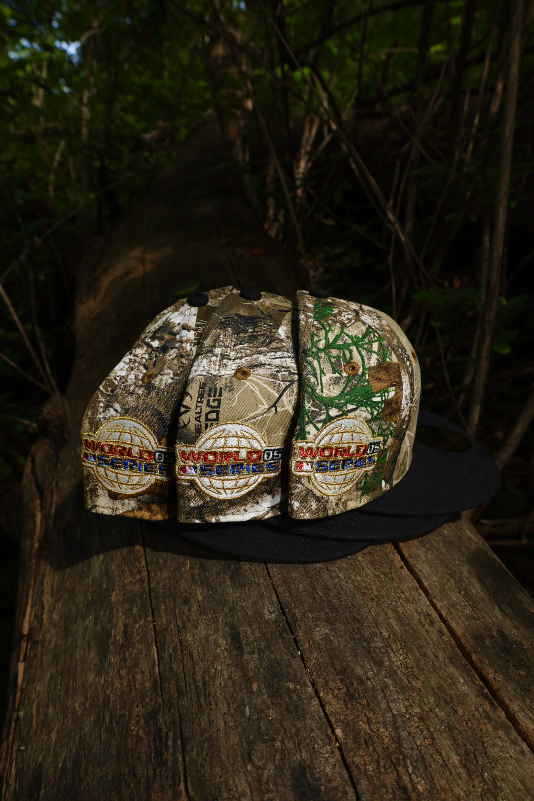 New Era Houston Astros 2005 World Series Side Patch Grey UV 59Fifty Fitted (Realtree Camo/Black)