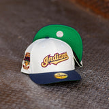 New Era Cleveland Indians Jacobs Field Green UV (Off White/Navy) 59Fifty Fitted - New Era