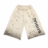 SHIHAI "OMBRE" QRT Shorts (Cream) - SHIHAI KASSORO