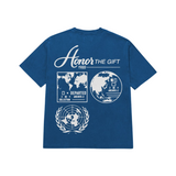 Honor The Gift Travel T-Shirt (Blue) - Honor The Gift