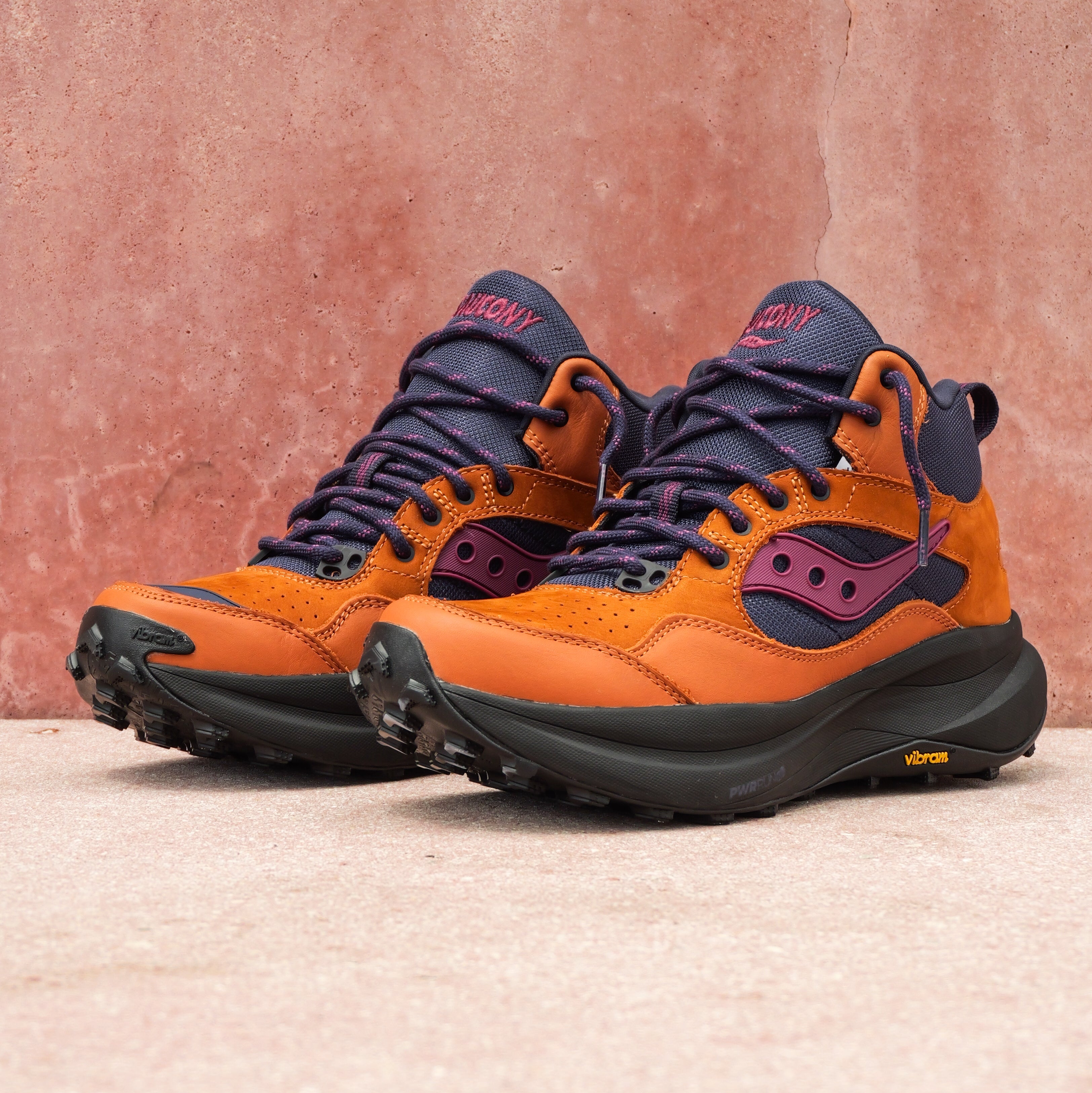 Mens Saucony Trekker LS (Ginger/Naval) - Saucony