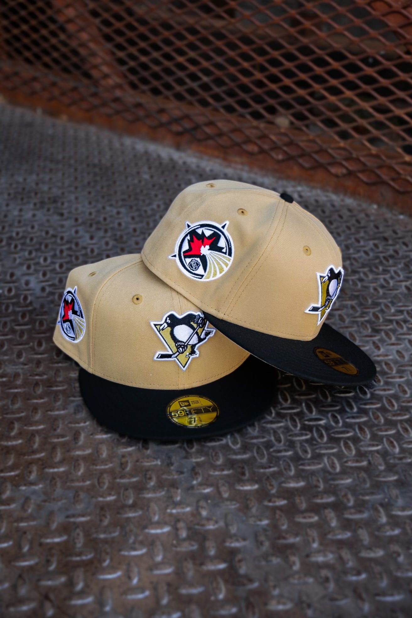New Era Pittsburgh Penguins Maple Leafs ASG Grey UV (Vegas Gold/Black) 59Fifty Fitted - New Era