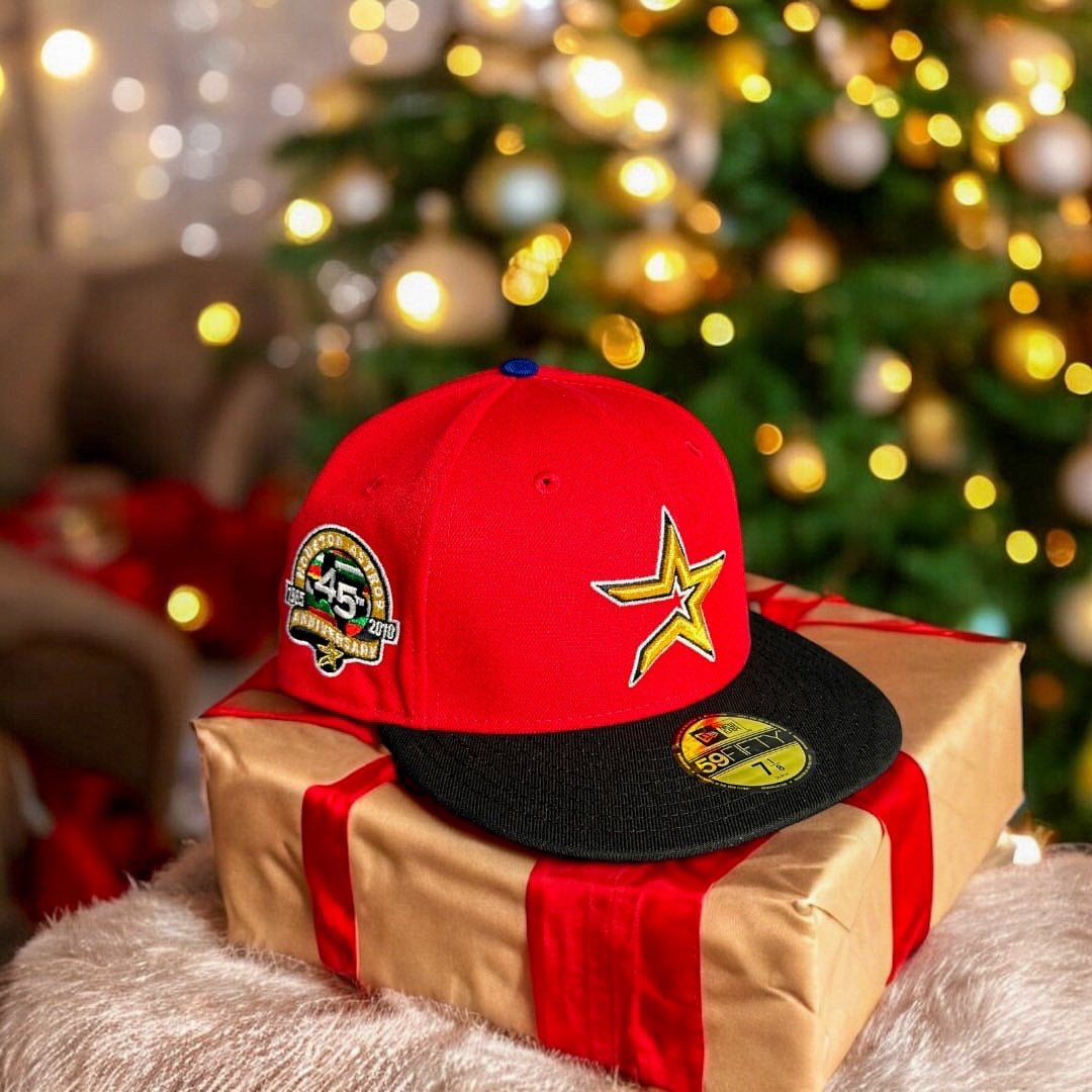 New Era Houston Astros 45th Anniversary Pink UV (Red/Black) 59Fifty Fitted - New Era