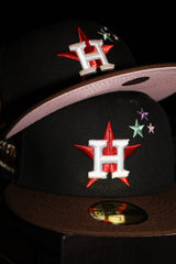 New Era Houston Astros Cacti Park of The Palm Beaches Travis Scott Patch Fitted (Black/Brown) - New Era