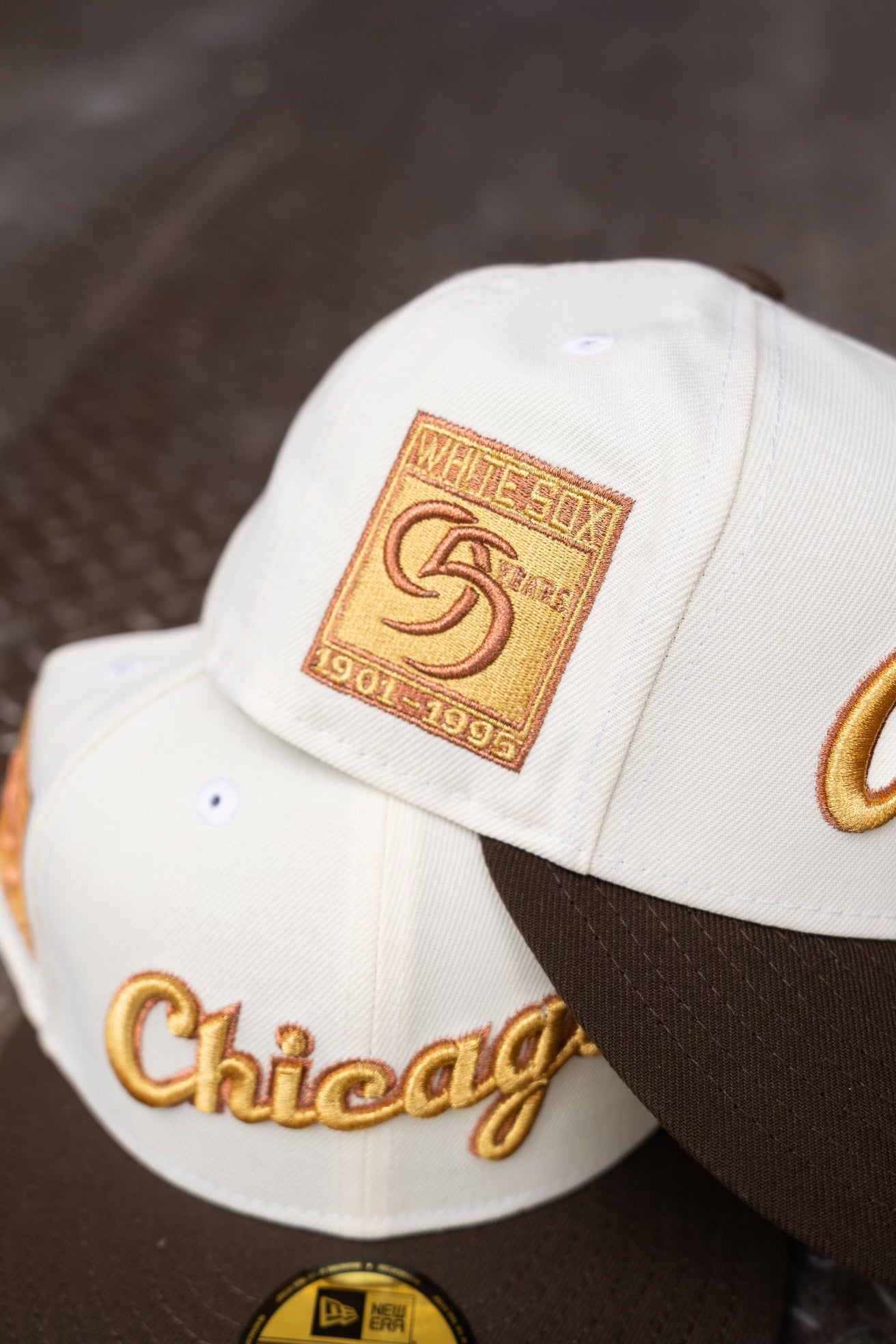 New Era Chicago White Sox 95th Anniversary Grey UV (Off White/Walnut) 59Fifty Fitted - New Era